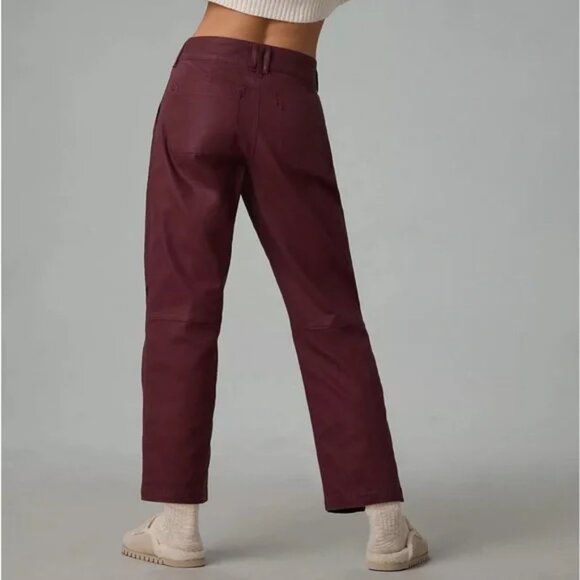 Pilcro by Anthropologie Wine Coated The Wanderer pants NWTs - Picture 1 of 13